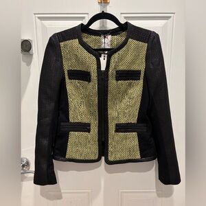 yoana baraschi neon lime black jacket